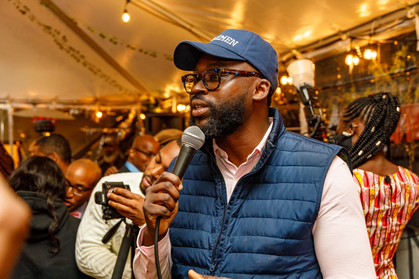 Speaking at a BE NYC gathering.
