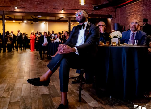 At a Gentlemen's Factory black-tie gala.