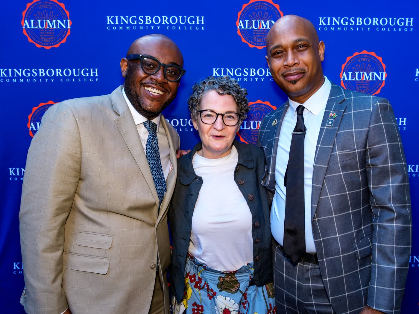 At a Kingsborough Community College alumni event.