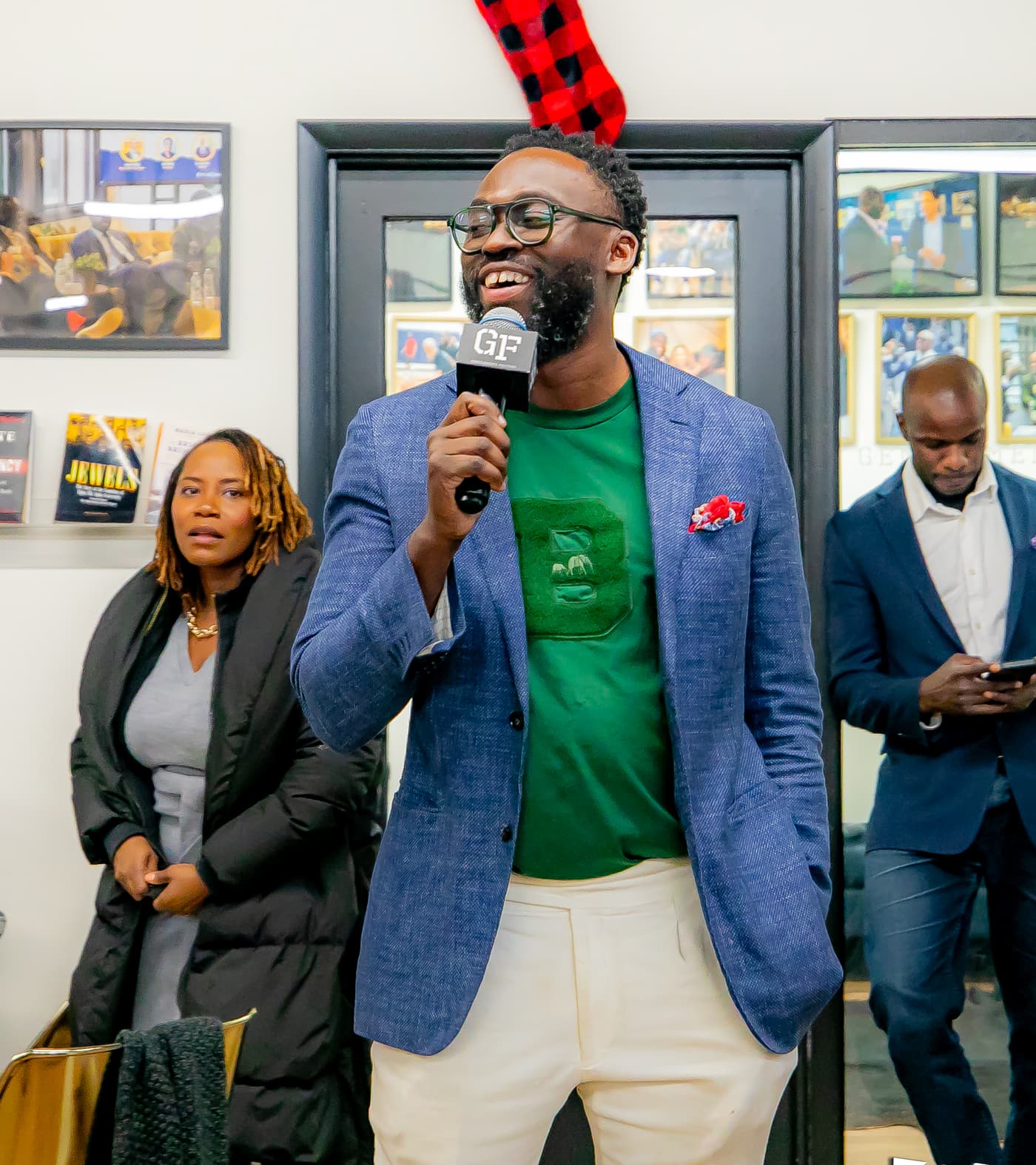 Opening a conversation at the Innovation Lab.