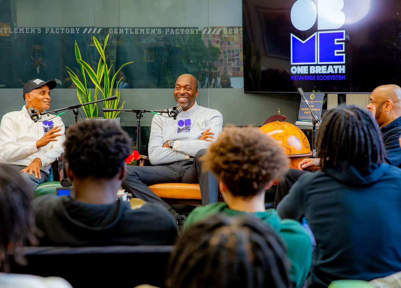 A panel conversation at Gentlemen's Factory.